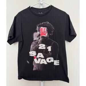 21 Savage It’s All A Blur Tour 2023 Official Merch T-Shirt Drake Medium Black